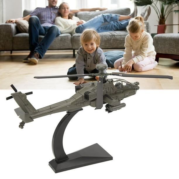 Modelo De Helicóptero Black Hawk A Escala 1/64 – Aleación Fundida Con Sonido Y Luz, Ideal Para Coleccionistas Y Regalos