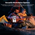 thumbnail image 2 of MOSKYAUDIO White Aluminum Alloy Guitar Bass Super Delay Effects Pedal with 4-Mode Modulation (No/Soft/Middle/Heavy), Blend/Time/Rate/Repeats Controls, True Bypass, 6.35mm I/O, DC 9V Power (Adapter, 2 of 7
