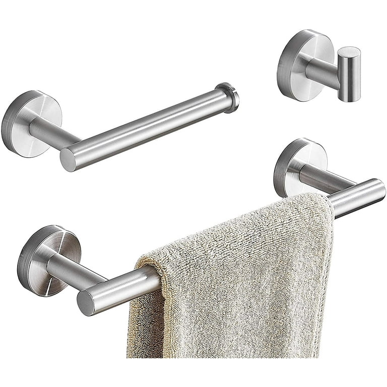 Silver Bathroom Hardware Sets Wall Mounted Stainles Steel Sus304 Gold satin