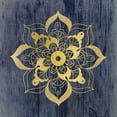 thumbnail image 2 of Kimberly, Allen 15x15 White Modern Wood Framed Museum Art Print Titled - Golden Mandala 1, 2 of 4
