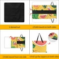 thumbnail image 3 of Tropical Fruits with Exotic Flavors Picnic Blanket Waterproof Outdoor Beach Blanket Hand-held Pad Suitable for Travel, Camping, Beach, Family Gatherings, 3 of 7