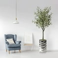 thumbnail image 2 of Artificial Tree in Contemporary Planter, Fake Olive Silk Tree for Indoor and Outdoor Home Decoration - 60" Overall Tall (Plant Pot Plus Tree), 2 of 5