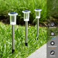 thumbnail image 4 of Luces solares para caminos Gorrzai, paquete de 10 unidades, de acero inoxidable, impermeables, 4 of 8