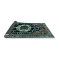 thumbnail image 2 of Ahgly Company Indoor Square Medallion Light Blue Traditional Area Rugs, 8' Square, 2 of 4