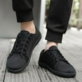 thumbnail image 3 of Canvas Sneaker Slip On Non Slip Casual Shoes Lace Up Canvas Low Top White Shoes Loafers Fashion Black Sneaker, 3 of 12