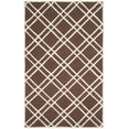 thumbnail image 2 of SAFAVIEH Cambridge Judy Geometric Wool Area Rug, Dark Brown/Ivory, 5' x 8', 2 of 5