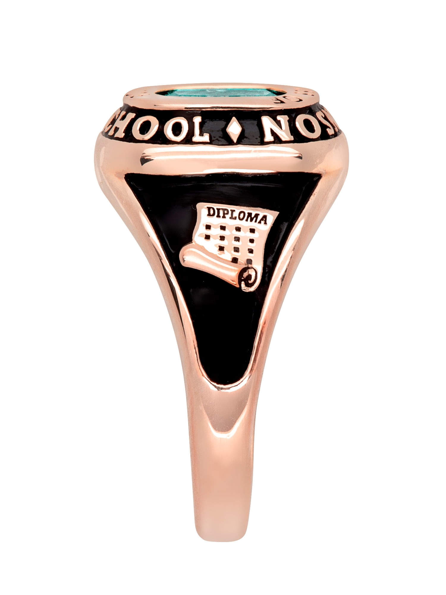 Order Now for 2025 Graduation, Freestyle Women's Cushion Birthstone Class Ring, Personalized, High School or College