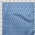 thumbnail image 4 of oneOone Viscose Jersey Blue Fabric Asian Ikat Dress Material Fabric Print Fabric By The Yard 60 Inch Wide-6573, 4 of 4