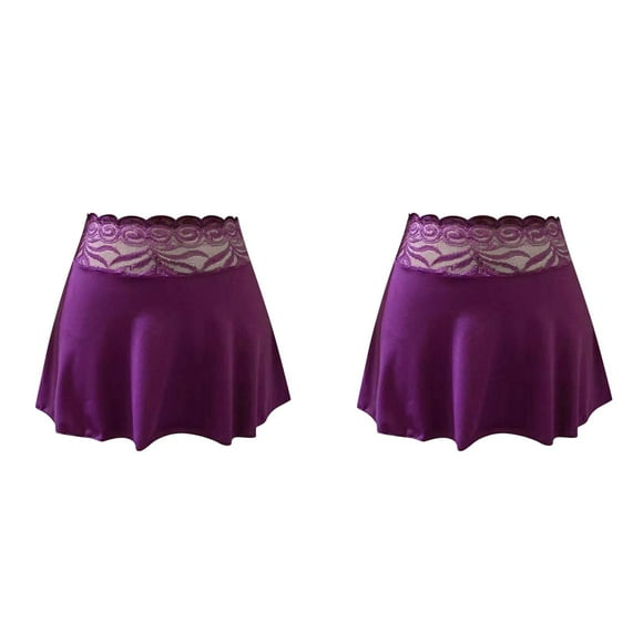 (2-Pack) Rinsvye Women's Lace Flimsy Blouse Cute Nightgowns for Women See-Through Sexy Bust Skirt Ladies Summer Nightgowns Night Gowns Star Nightgown Womens Night Shirts
