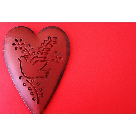 Valentine Love Letters - LAMINATED POSTER Heart Love Map Love Letter Romance Valentine's Day Poster Print 11 x 17