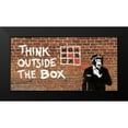 thumbnail image 2 of Masterfunk Collective 14x9 Black Modern Framed Museum Art Print Titled - Think outside of the box, 2 of 5