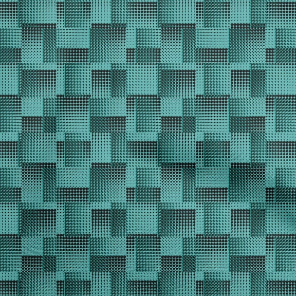 oneOone Polyester Lycra Turquoise Green Fabric Dot Craft Projects Decor Fabric Printed By The Yard 56 Inch Wide