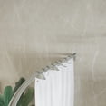 thumbnail image 4 of Naiture Half-Oval Stainless Steel Shower Rod, Shower Curtain Rod with Swivel Ceiling Support in 36" L X 36" W, Chrome Finish, 4 of 7
