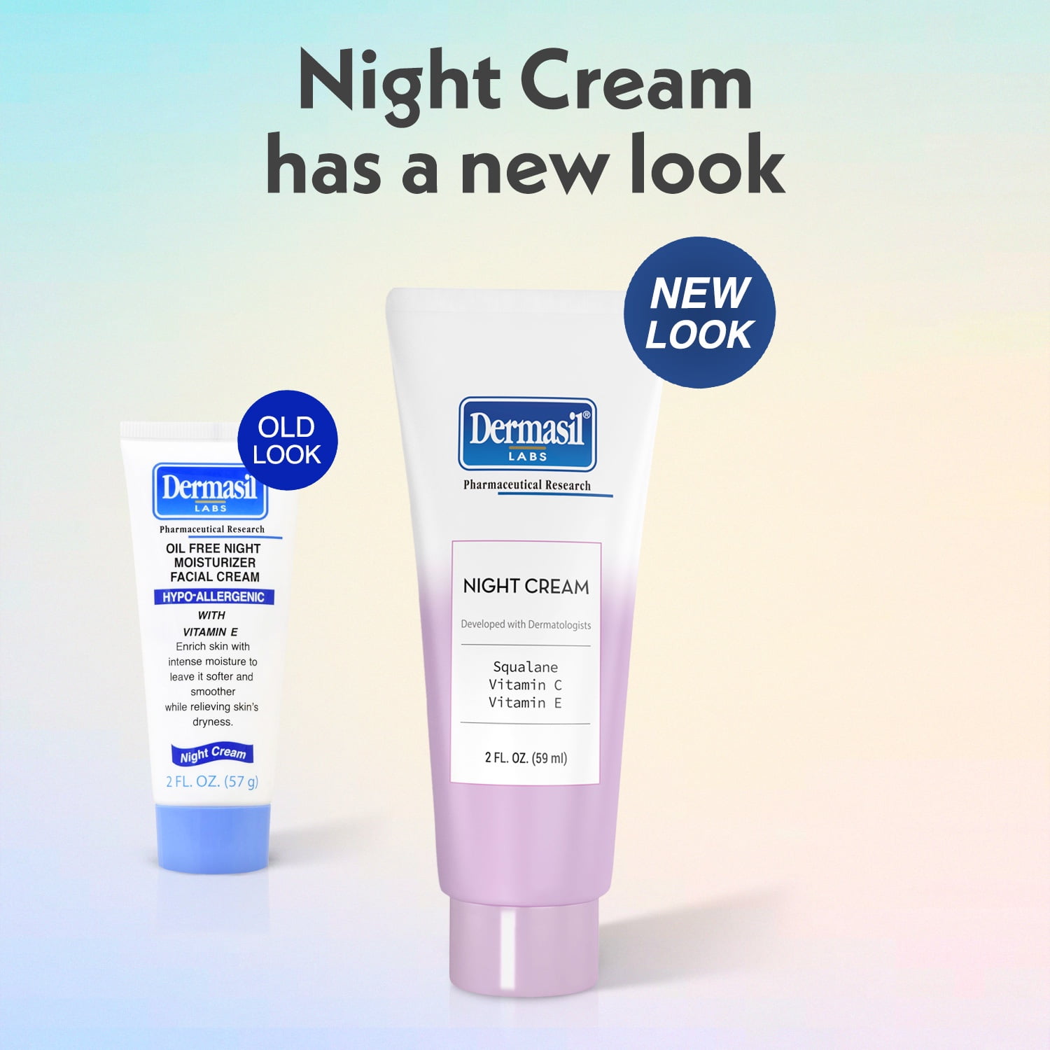 ルビーセル DERMACODE ナイトブーストクリーム 2個 NEW Dermasil Oil Free Daily Face Cream 2FL Oz Vitamin E FREE