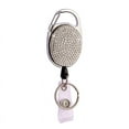 thumbnail image 4 of Crystal Retractable Keychain Shinny Rhinestones Badge Reel ID Lanyard Name Tag Card Holder Badge Holder Car Key Chain Belt Clips Green, 4 of 6