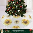thumbnail image 6 of FMSHPON Sunflower Xmas Christmas Tree Skirt Stand Mat for Holiday Party Decoration Indoor Outdoor 36 inches, 6 of 6