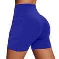 thumbnail image 3 of Biker Shorts Women Tummy Control Workout Shorts with Pockets High Waisted Compression Gym Running Yoga Shorts Women, 3 of 5