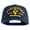 Navy, variant on 1st Cavalry Division Vietnam Veteran Patched Solid Cotton Twill 5 panel Mesh Back Cap - Black OSFM