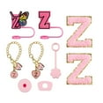 thumbnail image 2 of TidBay 9Pcs Portable Straw Stopper Set Letter Butterfly Design Cup Accessories for 30oz 40oz Cups Reusable Cartoon Silicone Straw Lids Chain Charm, 2 of 8