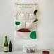 thumbnail image 5 of Organizadores de armario y almacenamiento Bolsa de almacenamiento multifuncional de pared con cinco bolsillos y dos ganchos para dormitorio, sala de estar, baño, cocina, bolsa para colgar en la puerta, 5 of 7