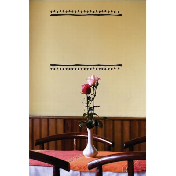 New Wall Ideas . X . Linear Dots Design Silhouette 14x28 Inches