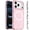 Pink, variant on Phone Case for Apple iPhone 18 Pro Magnetic Transparent Thick 3mm Shockproof Hybrid TPU Durable Camera Protection Anti-Slip Clear Armor Cover [Clear]