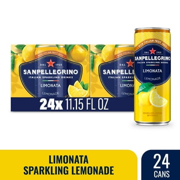Sanpellegrino Italian Sparkling Drink, Limonata, Sparkling Lemonade Beverage, 11.15 fl oz, 24  Pack Cans