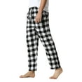 thumbnail image 2 of hirigin Men's Pajamas Plaid Pants, Drawstring Elastic Mid Waist Comfy Soft Loose Lounge Sleep Pants for Spring Autumn, 2 of 5