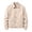Beige, variant on Hulanddfd Men's Faux Suede Jacket Turn Down Collar Button Down Casual Trucker Coat Fall Winter Outerwear