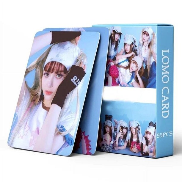 Tarjetas fotográficas de grupo de chicas, tarjetas de fotos de alta calidad HD, tarjetas postales, colección de Fans, regalo, KPOP Stuff, NewJeans, Get Up, nuevo álbum, 55 piezas por juego