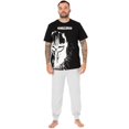 thumbnail image 1 of Star Wars: The Mandalorian - Juego de Pijama Efecto Salpicaduras para Hombre (Negro, Blanco, Gris), 1 of 5