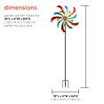 thumbnail image 3 of Alpine Corp SLL1874 Colorful Swirl Kinetic Wind Spinner Garden Stake, 3 of 5