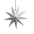 thumbnail image 2 of 3 Pieces 3D 12" Large Paper Star White Hanging Paper Star Decorations for Weddings, Christmas Holiday, Girls Bedroom Decor,Birthday Party Celebration & Home Decoration, 2 of 3