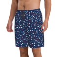 thumbnail image 2 of Susaid Colorful Stars Print Men's Swim Trunks Hawaiian Bathing Mesh Lining Suit Swimsuits Beach Shorts with Pockets-3X-Large, 2 of 6