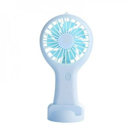 

Promotion Big Strong Wind Holding Small Fan Desktop Mini USB Fan Outdoor Portable Two-purpose Rechargeable Small Fan - Green (built-in Battery 800mAh)