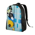 thumbnail image 2 of Geaub french bulldog dog in a bathtub ultimate comfort and style: the perfect compact backpack for college, commute, travel, and everyday use, 2 of 8