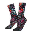 thumbnail image 1 of Balery Paisley Calcetas Largas con Estampado para Hombre y Mujer – Suaves y Transpirables, Talla Única (US 5-11), 1 of 6