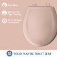 thumbnail image 2 of Asiento de inodoro Bemis Classic Colors, cierre lento, rosa veneciano, 2 of 6