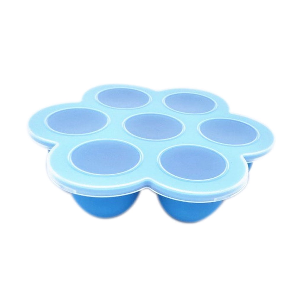 7 Cup Silicone Egg Bites Molds Food Trays Baby Food Freezer Trays Reusable Storage Container