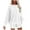 White, variant on CFLVAEK Two Piece Outfits Women Shorts and Oversized Patchwork Long Sleeve Sweatshirts Fashion Fall Sweatsuits with Pockets White XL