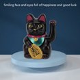 thumbnail image 4 of Fortune Cat, Solar Energy Desktop Fortune Cat  for Car Black, 4 of 7