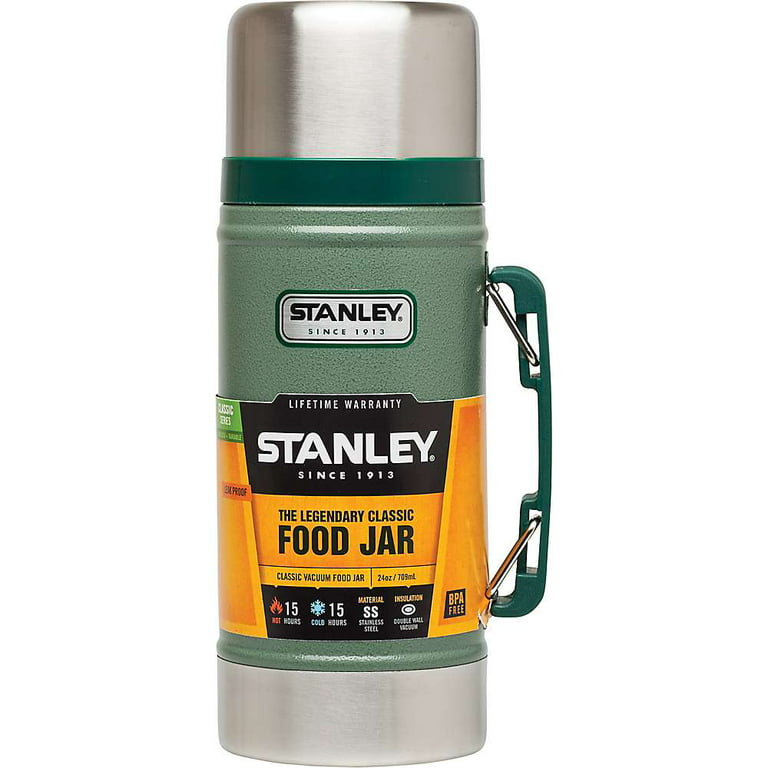 Stanley Classic Legendary Vacuum Insulated Food Jar 24oz – Stainless  Steel, Naturally BPA-free Container – Keeps Food/Liquid Hot or Cold for 15  Hours – Leak Resistant, Easy Clean $27.00