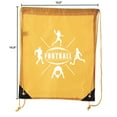 thumbnail image 2 of Football Party Bags | Football Drawstring Cinch Backpacks for Team Events, Birthdays, and More!, 2 of 2