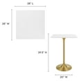 thumbnail image 5 of Lippa 28" Square Wood Top Bar Table, 5 of 6