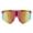 Pink (Fuchsia-Multi Mirror), variant on Kids Boys & Girls Sunglasses Oversized Sports Yellow, Blue Purple Mirror UV400