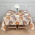thumbnail image 3 of Colorful Mushroom Star Dark Pattern Square Tablecloth,Waterproof Square Table Cover,Wipeable Spillproof Washable Table Cover for Home Kitchen Party Decor 60"x60"(152x152cm), 3 of 6