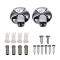 thumbnail image 1 of Labymos une Paire Support de Sunvisor Kit Chrome avec Bague Vis, 1 of 7