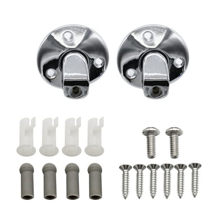 

Carevas One Pair Sunvisor Support Brackets Kit Chrome with Screws Bushing