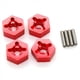 thumbnail image 2 of 8x Adaptador Hexagonal de Cubo de Rueda Combinador de Metal de 12 mm para 104001 1/10 Accesorios de Piezas de Actualización de Coche RC, Rojo, 2 of 5