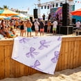 thumbnail image 6 of Bcylexb Bow Beach Towels for Girl, 30"x 60" Microfiber Summer Beach Pool Towels Sand Free Quick Dry Bath Towels for Travel Swimming Camping Party Gift for Women, 6 of 6